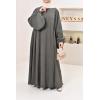 Umm Khadijâa Flared abaya with puffed sleeves