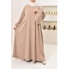 Umm Khadijâa Flared abaya with puffed sleeves