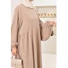 Umm Khadijâa Flared abaya with puffed sleeves