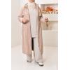 Long fur-lined parka SAFIYA Beige