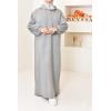 Pulloverkleid mit Kapuze Beige AMALY