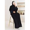 CHAHLA oversized velvet abaya