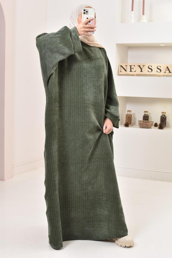 Oversize-Abaya aus Cord CHAHLA