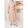 Parka Frau Reversible Winter Beige