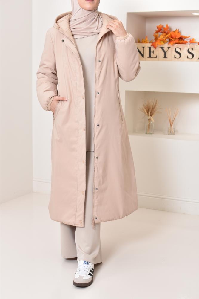 Parka femme reversible Winter LATTE