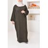 Houda oversized velvet abaya