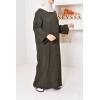 Houda oversized velvet abaya