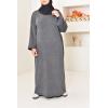 Houda oversized velvet abaya