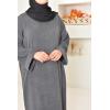 Houda oversized velvet abaya