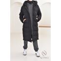 Doudoune oversize femme longue noir New York