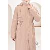 Long fur-lined parka SAFIYA Beige