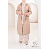 Long fur-lined parka SAFIYA Beige