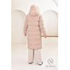 Size + Women's Long Latte Daunenjacke New York