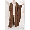 Cardigan papillon Umm Shahid Marron