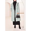 Parka longue vert menthe ILHAM