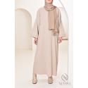 Houda oversized velvet abaya