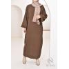 Abaya velours cotelé oversize pas cher