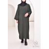 Abaya velours cotelé oversize pas cher