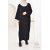 Houda oversized velvet abaya