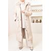 Parka réversible fourrure Beige FEMME