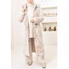 Reversible Beige NEIGE fur parka