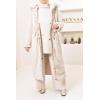 Reversible Beige NEIGE fur parka