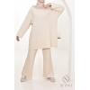 Beige Comfy knit set for women