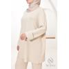 Beige Comfy knit set for women