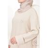 Set für Frauen aus Strick Comfy Beige