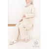 Beige Comfy knit set for women