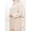 Set für Frauen aus Strick Comfy Beige