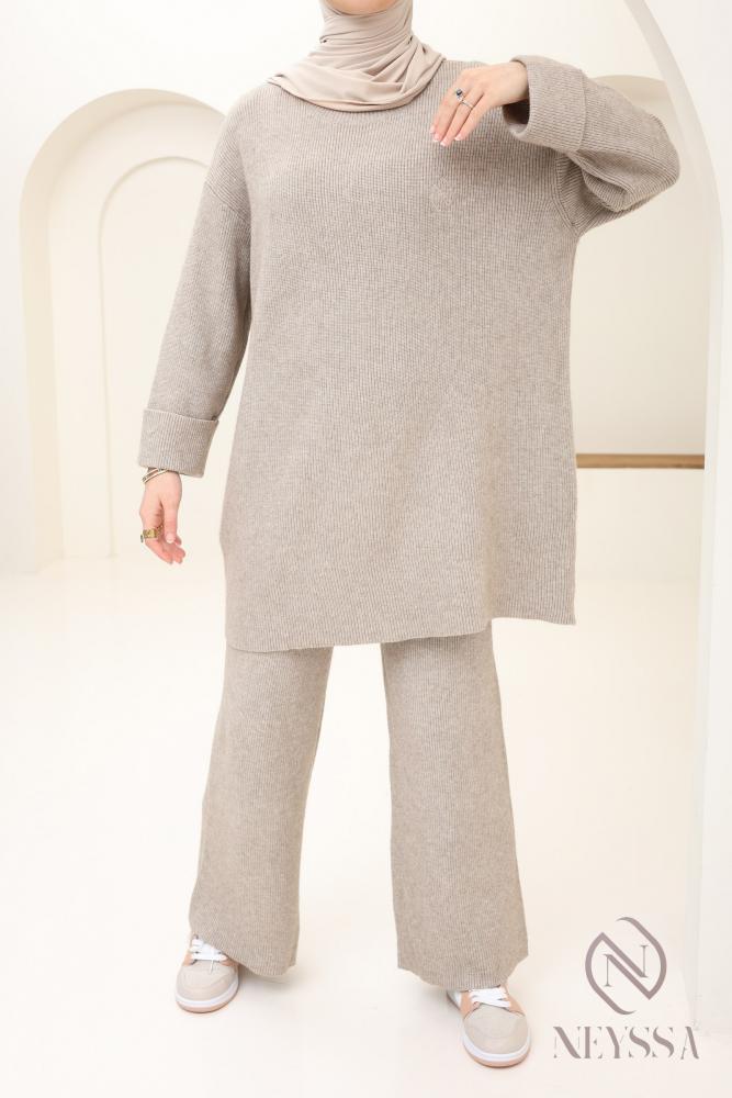 Women's Comfy knit set Taupe