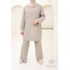 Damen-Set aus Strick Comfy Taupe