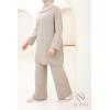 Damen-Set aus Strick Comfy Taupe