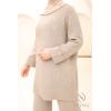 Damen-Set aus Strick Comfy Taupe