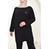 Damen-Set aus Strick Comfy Schwarz