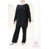 Women's woven knit set Urban Cocoon Black