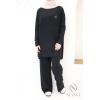 Women's woven knit set Urban Cocoon Black