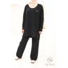 Women's woven knit set Urban Cocoon Black