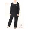 Women's woven knit set Urban Cocoon Black