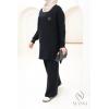 Women's woven knit set Urban Cocoon Black