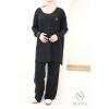 Women's woven knit set Urban Cocoon Black