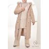 Parka réversible fourrure Beige FEMME