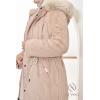 Reversible Beige NEIGE fur parka