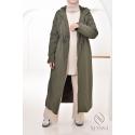 Langer Parka mit Pelzfutter Dolce Khaki