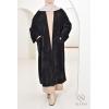 Long butterfly woven cardigan IRIS Black