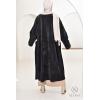 Long butterfly woven cardigan IRIS Black