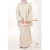 Ensemble sweat jupe Sana Beige