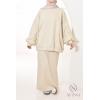 Sweatshirt and skirt set Sana Beige