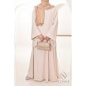 Hanna Beige corduroy skirt set